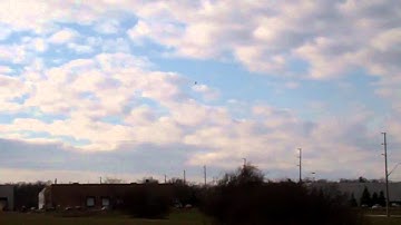 Flying the mcp X outside, a real helicopter, and a crash