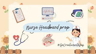 Nurse Headband Prop Nurse Cap DIY Fancy Dress