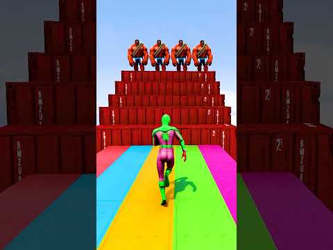 GTA 5 Epic Water Ragdolls | Spider-Man Jumps / Fails ep.17769 #shorts