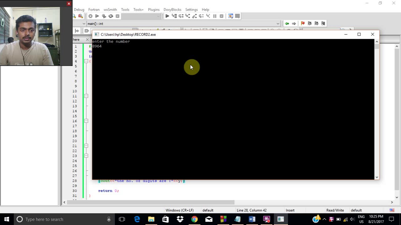 UR16CS075 C++ LAB EXP 1 BASIC PROGRAMS - YouTube