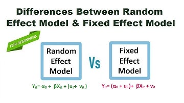 Differences Between Random Effect Model and Fixed Effect Model