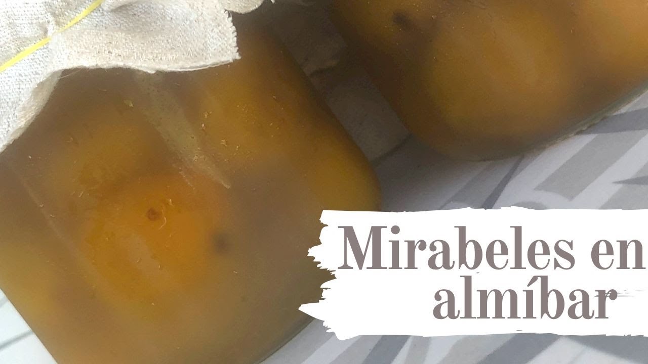 Receta fácil de mirabeles en almíbar