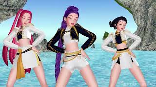[MMD] SISTAR Touch My Body - HUNTR/X Rumi, Zoey, Mira dance Kpop Demon Hunters Huntrix