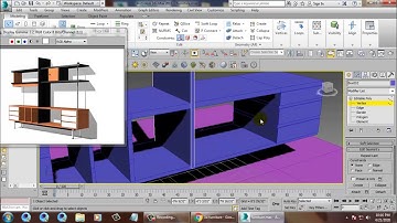 Tutorial on Modeling a TV unit / Furniture in 3dsmax. ( For Beginners)