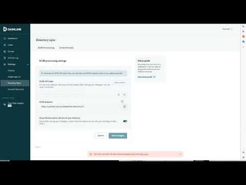 Setting up Dashlane in Okta with SCIM Provisioning