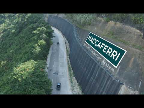 Cebu Transcentral Highway Rockfall Protection System - video from Maccaferri