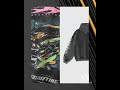 ROMWE MEN Street Life Spring Casual Graphic Men's Washed Vintage Car And Fire Letter Graphic Hood...