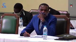 Inside  Council Chambers with Ishmael Mkandla