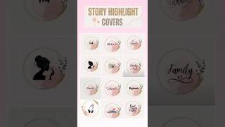 Instagram Story Highlight covers #shorts #highlight #covers