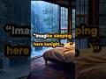 Imagine Sleeping Here 🌧️ | Rain Sounds, Cozy Room & Deep Sleep #shorts #ytshorts