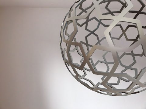 Augmented Reality: islamic geometric pattern on sphere, test