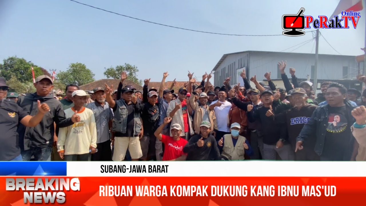 Ribuan Warga Antusias Antar Kang Ibnu Mas'ud Daftar Jadi Calon Kades Tambakjati