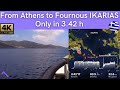RIB Trip from Lagonisi to Fournous Ikarias in 4K