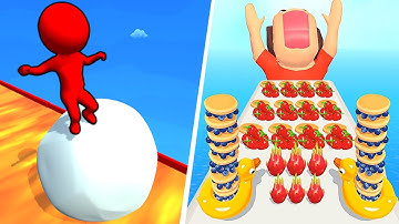 Snow Race 3D 🆚 Pancake Run 🌻🧿🌺🌈Max Levels Walkthrough Android IOS Update Gameplay 99988