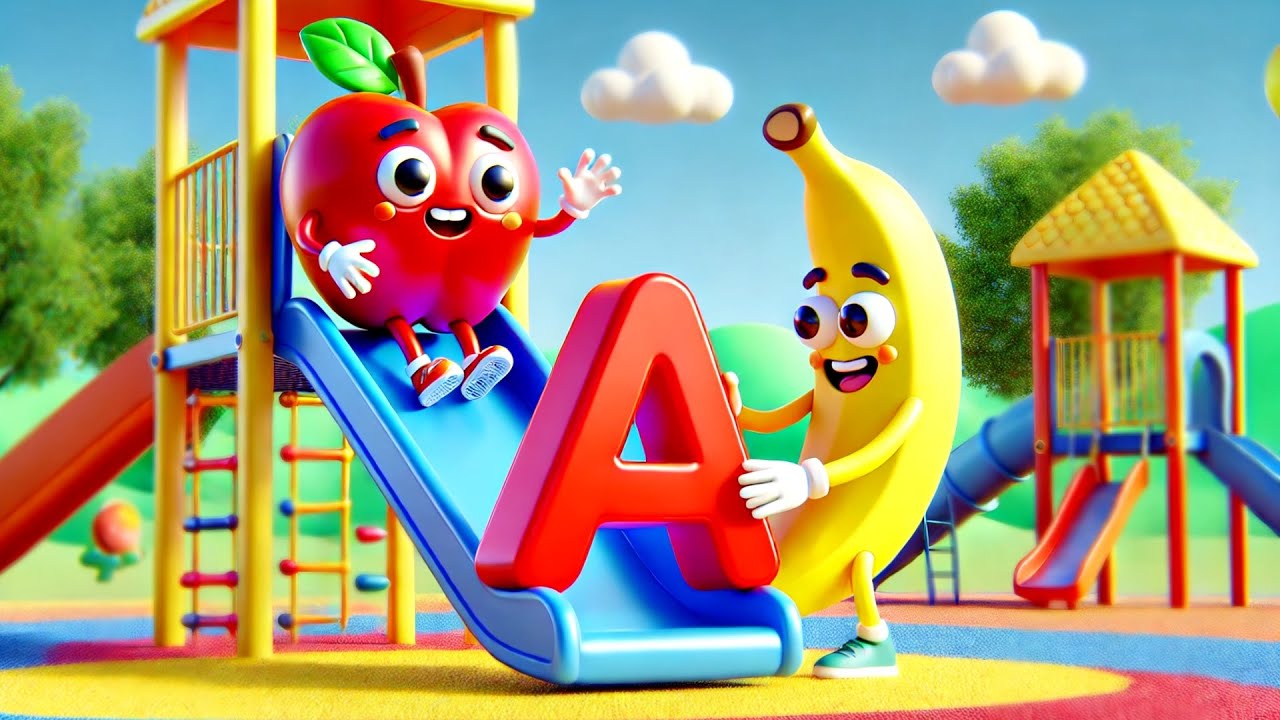 A For Apple B For Ball I Abcd Song I Abcd Rhymes I Abc Song Nursery ...