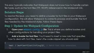 How to Fix the Error Importing Mobiscroll CSS Styles in Webpack