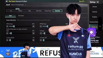 🔥 4MV Refus BGMI Sensitivity Settings | Update 4.0 Latest Sensitivity Code 2025