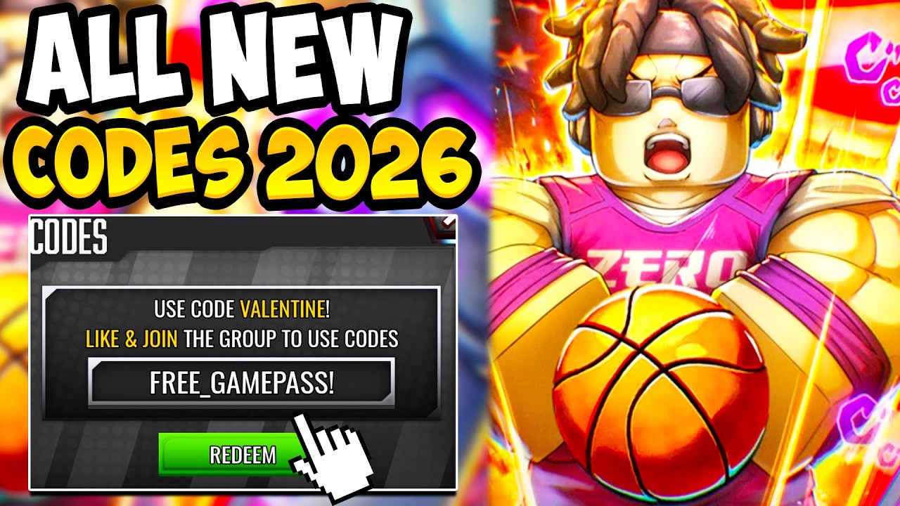 NEW* ALL WORKING VALENTINE UPDATE CODES FOR BASKETBALL ZERO