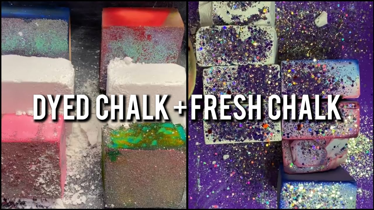 FRESH CHALK + DYED CHALK | sleepaid💤💤 - YouTube