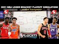 Placing the NBA Teams That DID NOT Make The PLAYOFFS Into a Playoff Bracket! Simulation - NBA2K21!