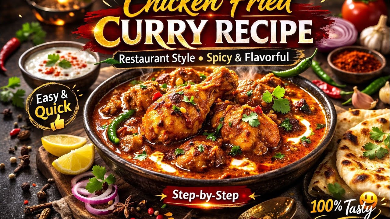 Dhaba Style Chicken Fried Curry 😍 | Itni Tasty Ki Baar Baar Banaoge! | Full Recipe