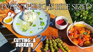 Cutting A Burrata