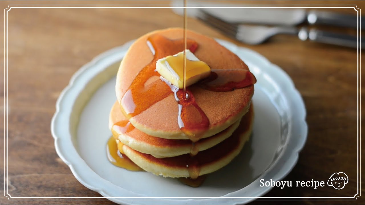 【簡単！米粉パンケーキの作り方】混ぜて焼くだけ。冷めても固くなりにくいです。ぜひお試しください！