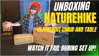 NATUREHIKE CAMP GEAR UNBOXING - HARDWARE FAILURE! :(