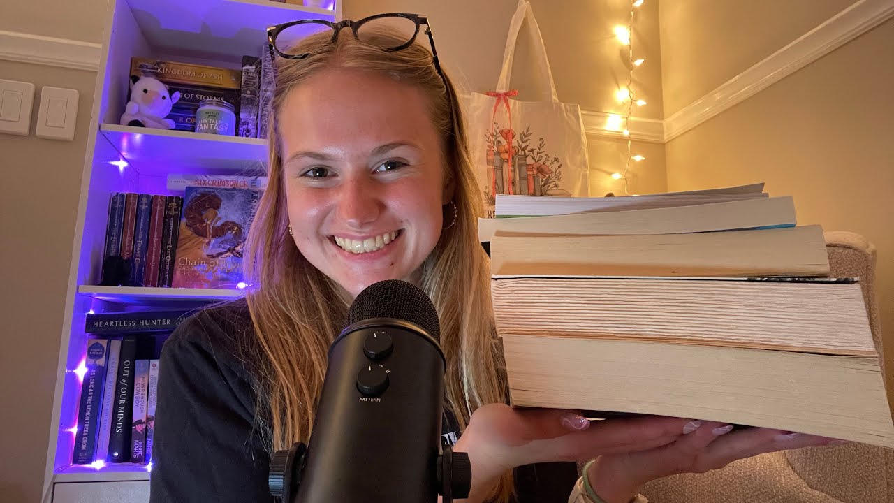 ASMR my favorite books! | whisper ramble, book asmr, book tapping