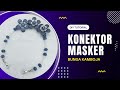 DIY jewellery accessories ideas | konektor masker manik bunga kamboja | DIY flowery mask extender