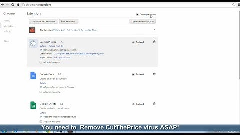 How to remove Ads by CutThePrice pop-up from Chrome/IE/Firefox