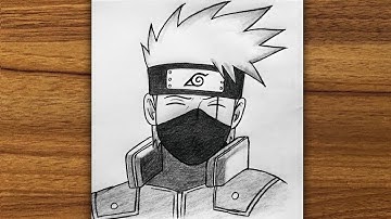 Easy Anime Drawing | How to Draw Kakashi Hatake | Naruto Drawing Tutorial for beginners | Anime Art