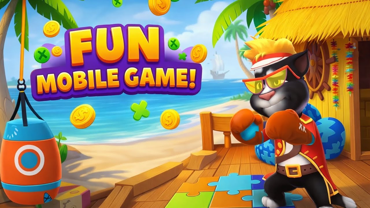My Talking Tom Friend Boxing Fun | Funny Mobile Game Banner