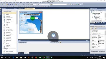 Menghitung Luas segitiga | Windows Forms Application