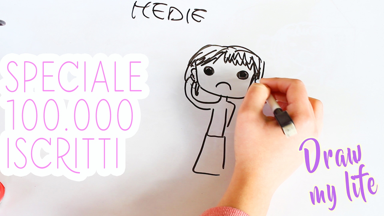 DRAW MY LIFE , saprete tutto adesso.. SPECIALE 100.000 ISCRITTI - YouTube