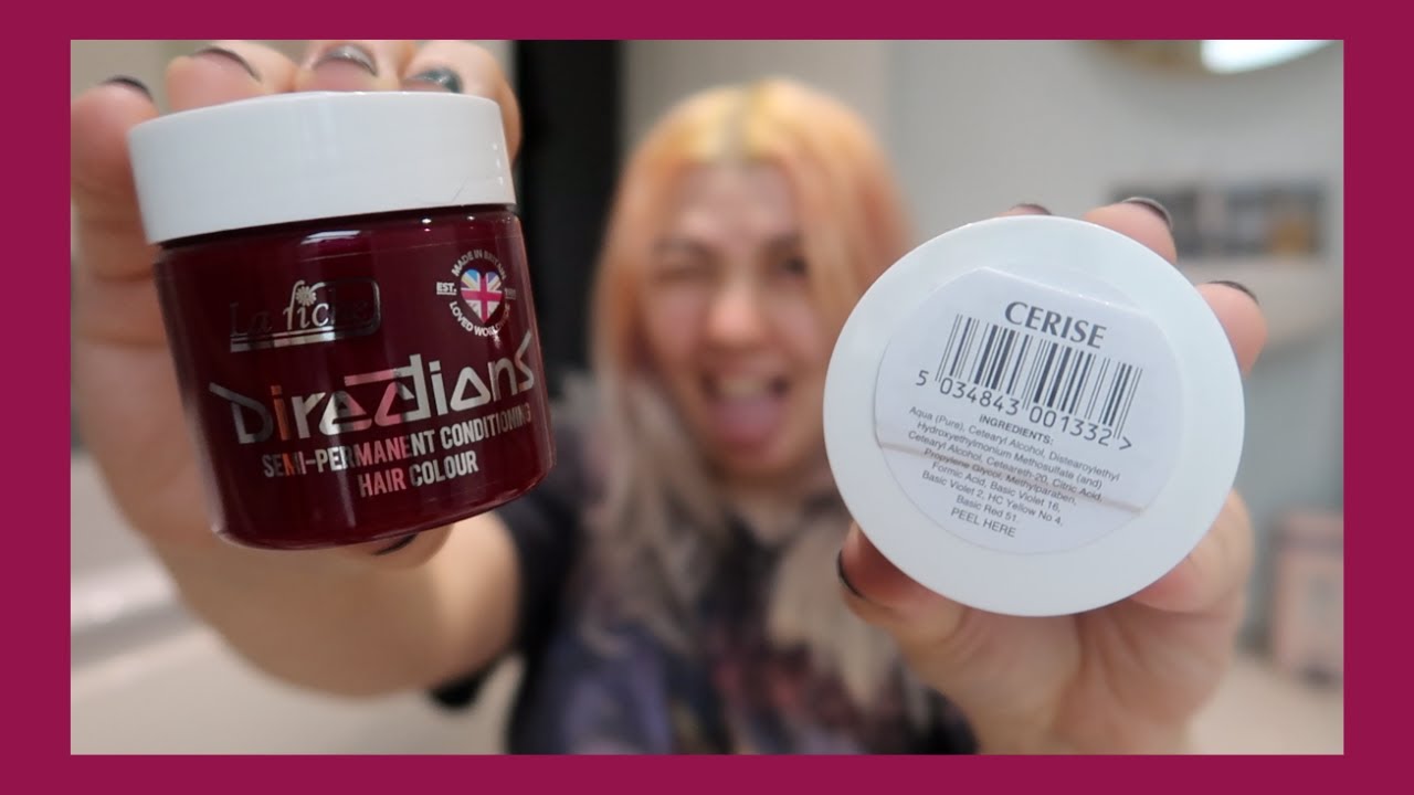 Dying My Hair Pink Using Directions Cerise