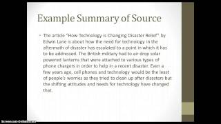 Using Power Point as a Bibliography