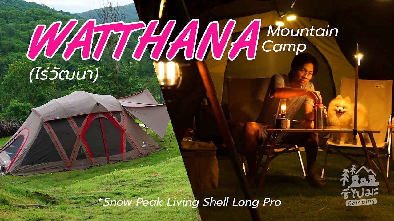 กางเต็นท์ camping กับน้องหมา Watthana Mountain Camp ลานกางเต็นท์ ปากช่อง มีสระว่ายน้ำบนเขา วิวสวยมาก