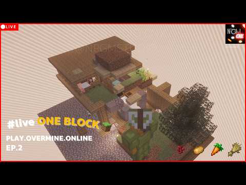 🔴 LIVE | Minecraft One Block EP.2 - server : play.overmine.online