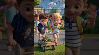 Lucas Helps a Baby Turtle | Cute Cartoon for Kids | Bright Star Toons