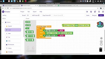 How to using Logic on kodular, app inventor