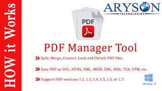 Split, Merge, Convert, Unlock & Secure PDF Files using PDF Manager Tool screenshot 5