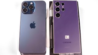 iPhone 15 Pro Max vs Samsung Galaxy S24 Ultra Unboxing + Camera Comparison | ASMR
