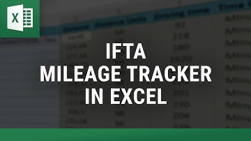 IFTA Mileage Tracker in Excel