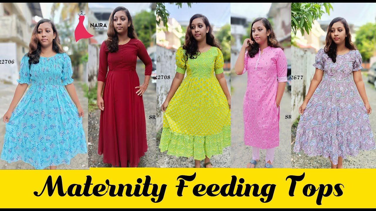 Latest Feeding Tops Maternity Kurtis Naira Boutique Feeding