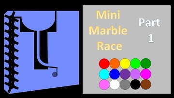 Mini Marble Race Part 1