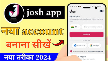 josh new account kaise banaye।josh account create।how to create account on josh app। prince drivedi।