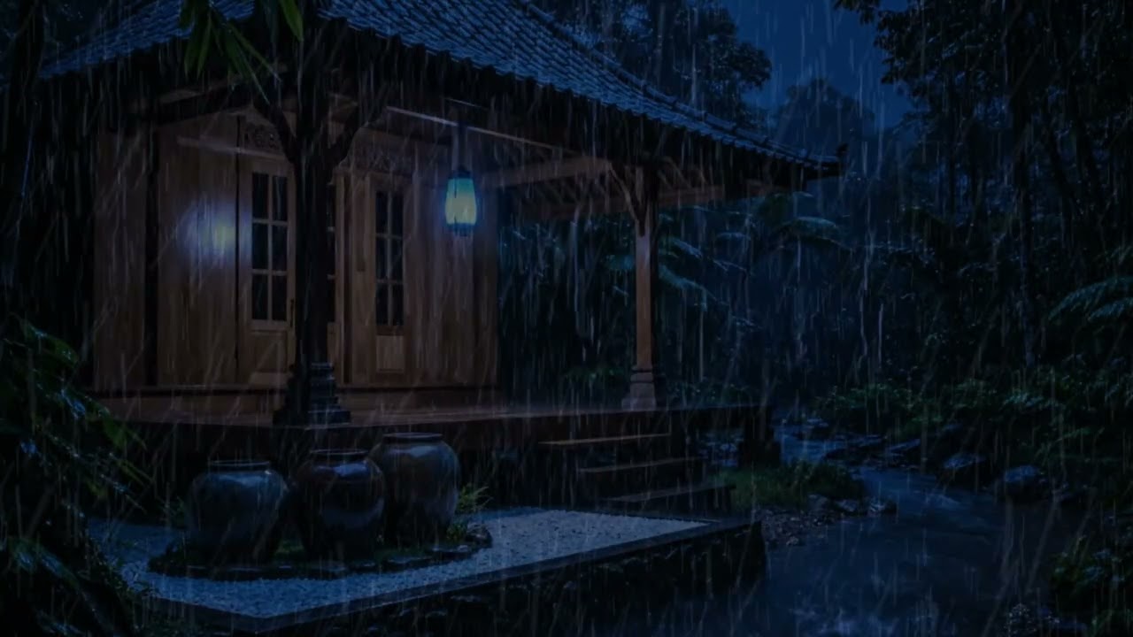 LISTEN FOR 2 MINUTES… THEN YOU’RE GONE 😴 Midnight Rain in the Deep Jungle