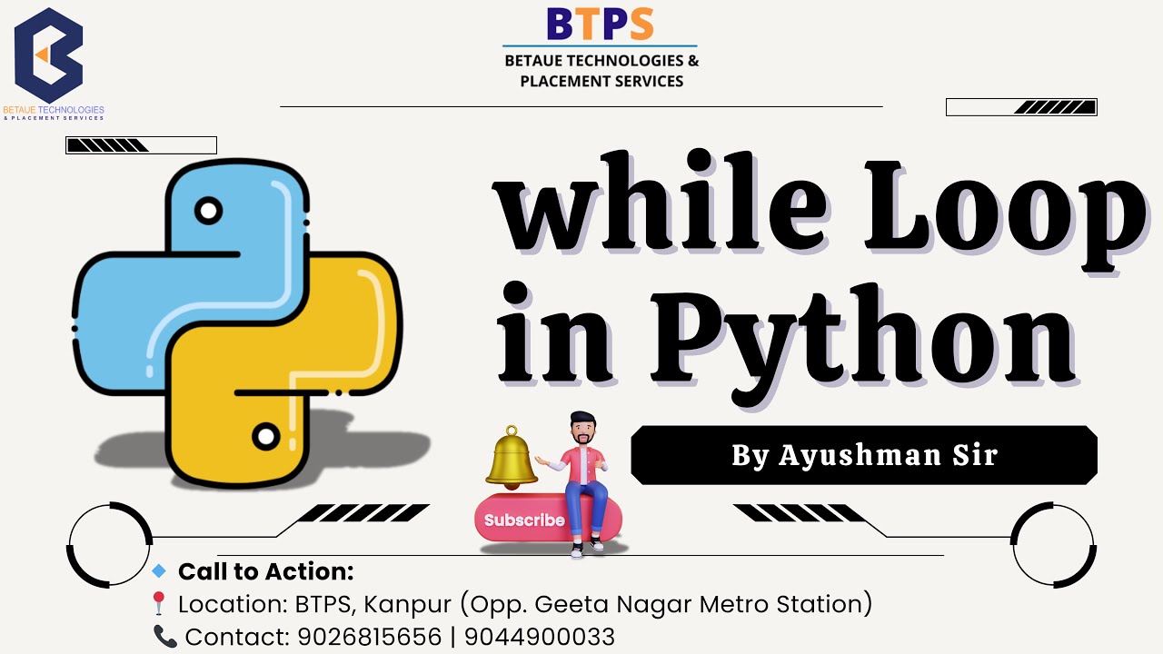 While Loops is Python #btpskanpur #education #programming # ...