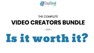 Is the 5 Day Deal Video Creators Bundle worth it? Less then 5 hours left!